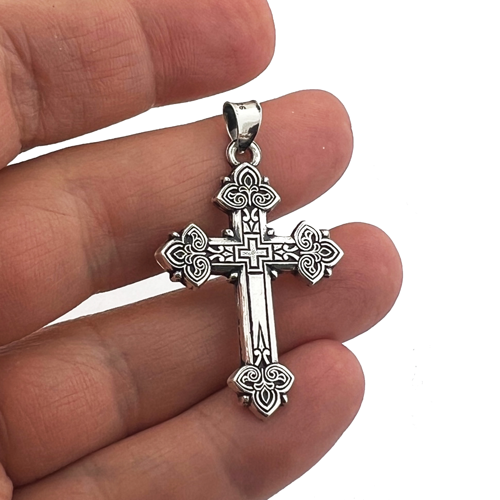 925 on sale cross pendant