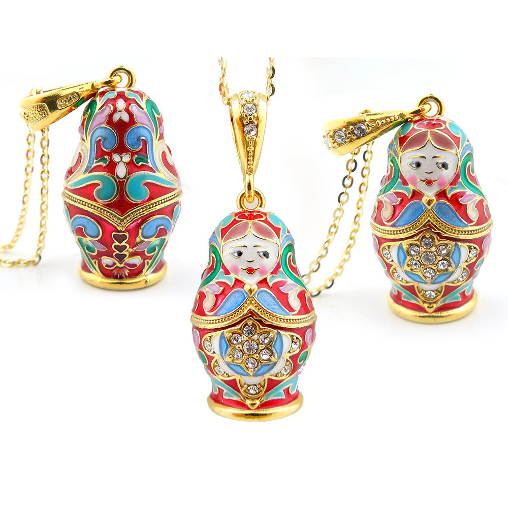 Russian doll necklace hotsell