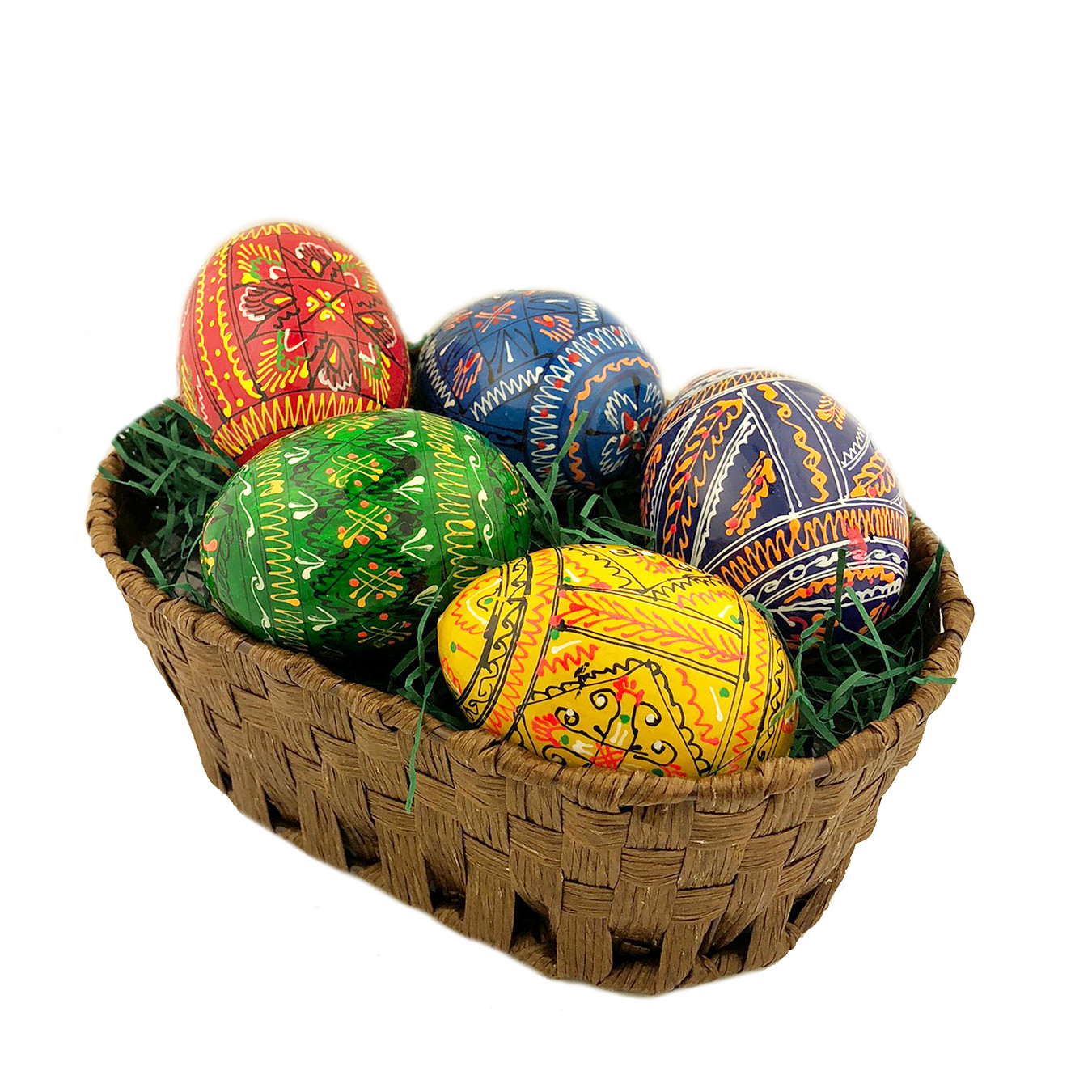 Download B7014-28/160 Ukrainian Easter Eggs Basket With the 5 Hand ...