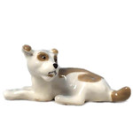 L1026 Lomonosov Porcelain Figurine Mongrel Dog Puppy