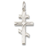 S640DMRH  St. Andrew Cross  Sterling Silver Bright Fi [1 1/8 inch]