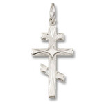 S640DMRH  St. Andrew Cross  Sterling Silver Bright Fi [1 1/8 inch]