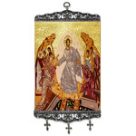 TL23 Pascha Easter Large Size Tapestry Icon Banner 17"x4"