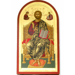 TS309Q Christ Enthroned Serigraph Icon 12 1/4"x7"
