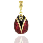 8751-R Faberge Style Egg Pendant NEW