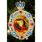 M-8-63 Jeweled Framed Icon icon Pendant Nativity of Christ NEW!!