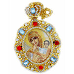 M-8-T Framed Icon Pendant Virgin of Tenderness NEW