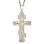 RL-1 Large Priest Cross The Cross Is Made of Silver Plated “German Silver” Which is Also Commonly Referred to As “Melhior.”