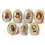 EW-15   Egg Wraps "Icons"  7 Pcs in Pack