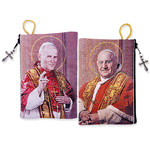 TIP18   St  John XXIII &  St John Paul II A new Tapestry Pouch Commemorating the Canonizations of the New Holy Father Popes