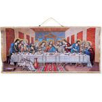TL-32 Last or Mystical Supper Tapestry Icon Banner  18"x8"