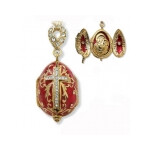8559R FABERGE STYLE LOCKET EGG PENDANT