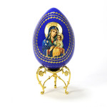 IED-9BW Virgin Mary of Eternal Bloom With Wooden Stand 6 1/4"
