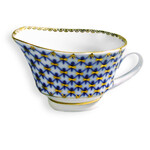 L6937 Lomonosov porcelain Cobalt Net Small Fruit Bowl
