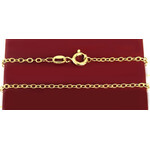 Chain-1 Sterling Silver Gold Plated Hallmarked Chain 18"