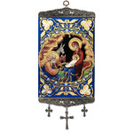 TL-30 Nativity of Christ Icon Large Size Tapestry Icon Banner W/Crosses 17"x8" NEW!!
