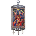 TMT31M The Devine Mercy Tapestry Textile Art Banner For Wall & Door Decoration 9 3/4"x3 7/8"