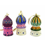 100-011 Christmas Ornament "Assorted Domes" 3"x1 3/8"