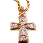 EC-26 GOLD/SILVER/DOUBLE HEADED EAGLE/VIRGIN OF KAZAN/SAINTS