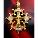 EC-35 Old Believers “Lobed” Cross Sterling Silver Gold Plated