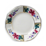 L104 Lomonosov porcelain 'Green House' Dessert Plate 6"