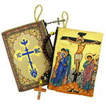 TIP2  Crucifixion Icon Pouch 5 3/8"x4" NEW!!!
