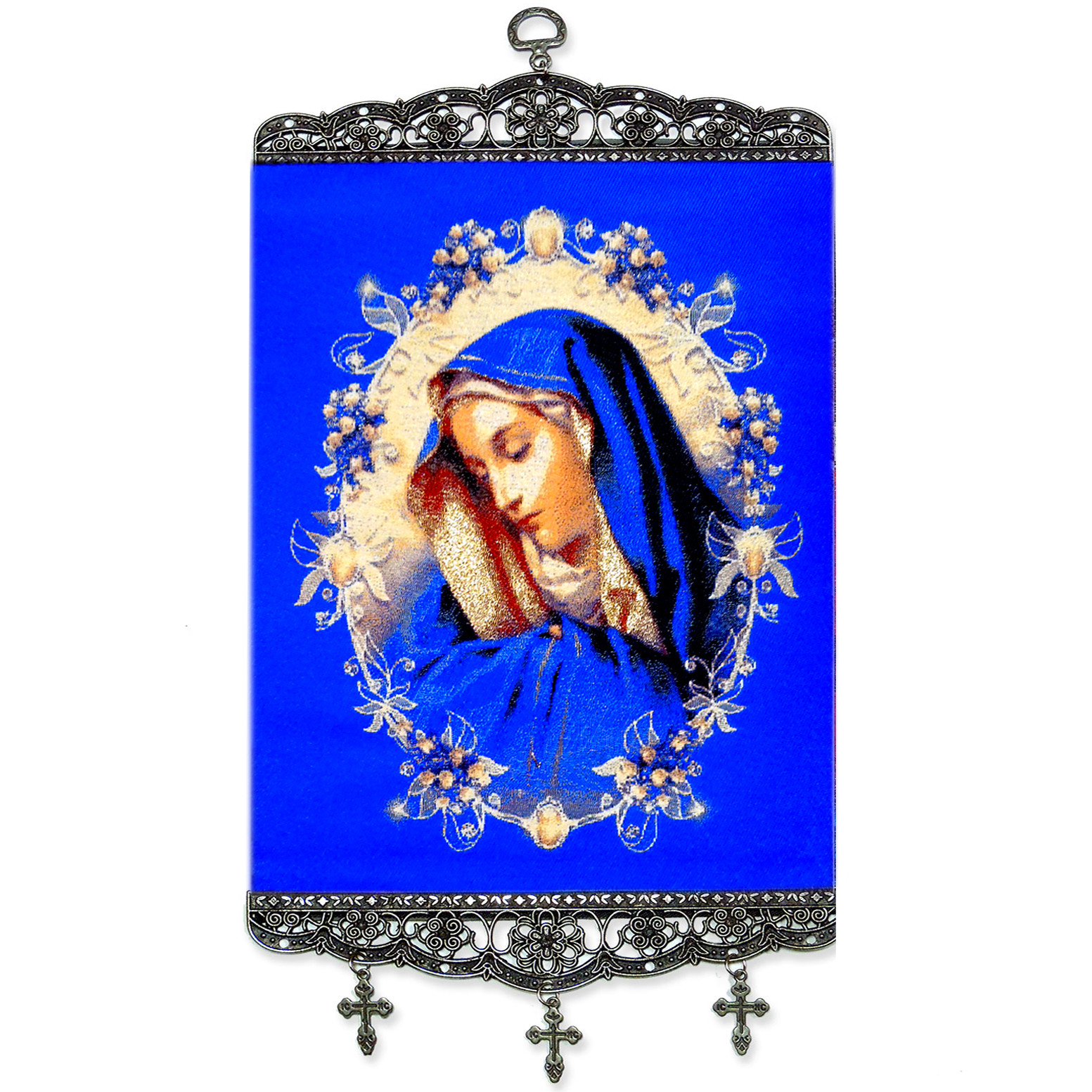 TL-39 Virgin Mary of Sorrows Icon Large Size Tapestry Icon Banner