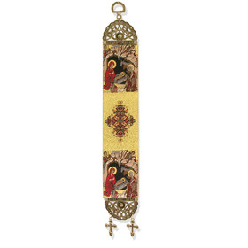 TSL82 Nativity of Christ Tapestry Icon Banner  13"x2"