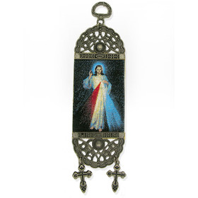 TST31 The Divine Mercy Tapestry Textile Art Banner For Wall & Door Decoration 7"x2"