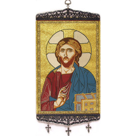 TL19 Christ The Teacher Icon Banner Large 17"x8"