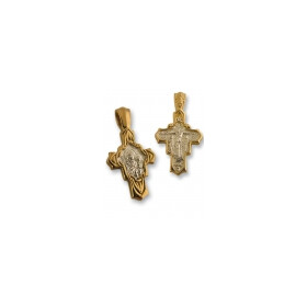 EC-164 REVERSABLE CRUCIFIXION/VIRGIN MARY & BABY JESUS CROSS