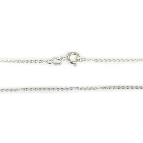 Chain-1 Sterling Silver Gold Plated Hallmarked Chain 18"