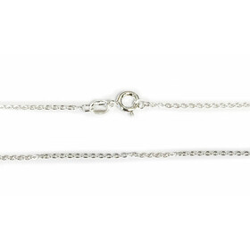 Chain-1 Sterling Silver Gold Plated Hallmarked Chain 18"