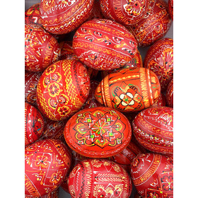 7012-5  Assorted Ukranian Pysanki Eggs Set of 5