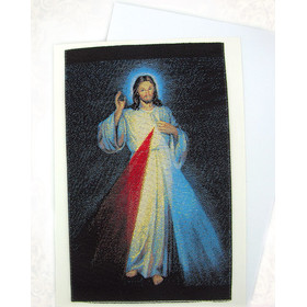 TGC92 The "Divine Mercy" Tapestry Icon Card w/Envelope