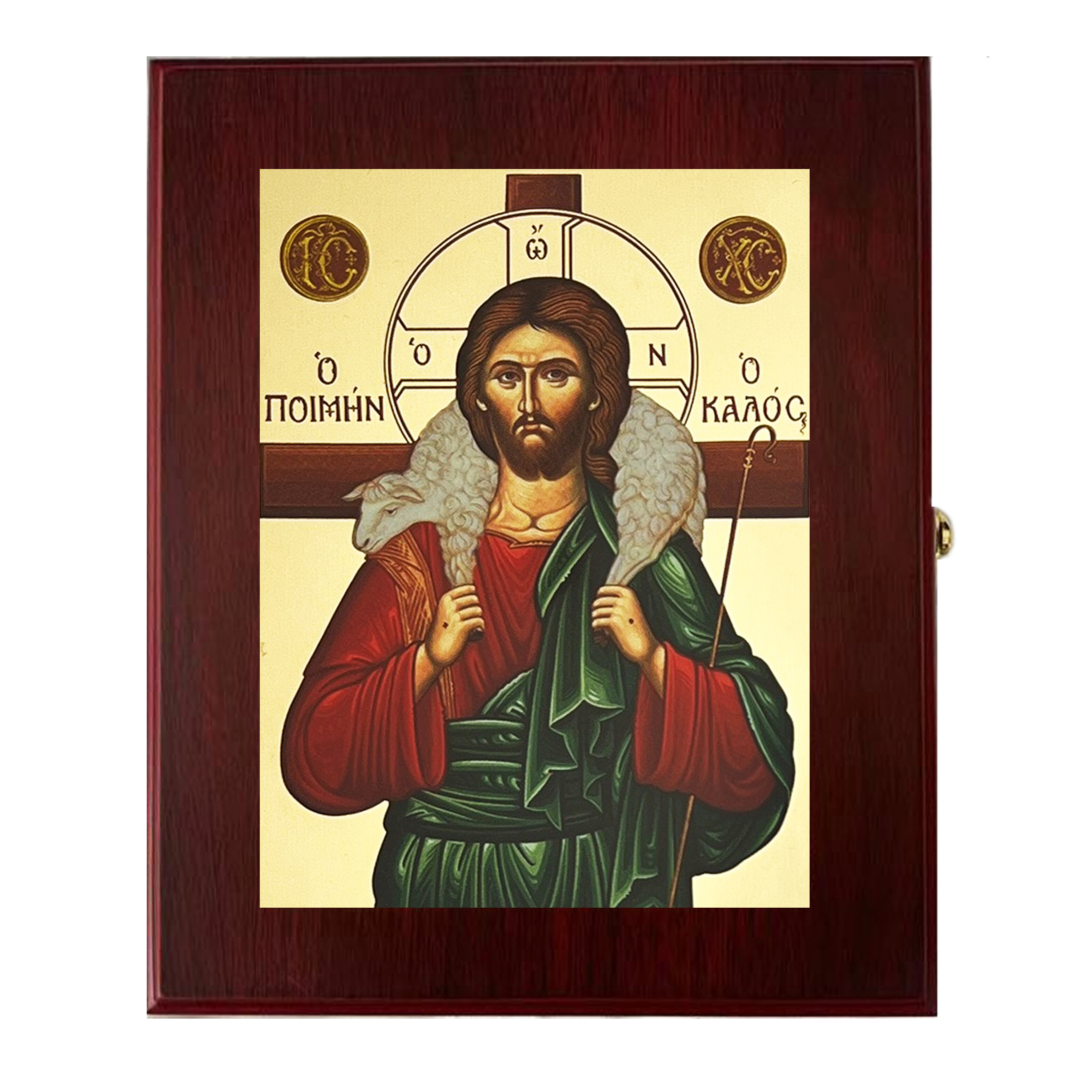 HOLY FAMILY GILDED - Byzantine Greek Icon