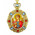 M-8-44 Saint Michael Jeweled Faberge Style Icon Pendant With Chain to Hang Gift Boxed