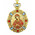 M-8-59 Virgin Mary Seven Swords Jeweled Faberge Style Icon Pendant With Chain to Hang Gift Boxed