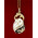 8430BLW  Faberge Style Egg Pendant Sterling Silver 925 18kt Gold Gilding