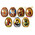 EW-14   Egg Wraps "Faberge"  7 Pcs in Pack