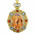 M-8-61 Virgin Mary Eternal Bloom Jeweled Faberge Style Icon Pendant With Chain to Hang Gift Boxed