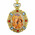 M-8-61 Virgin Mary Eternal Bloom Jeweled Faberge Style Icon Pendant With Chain to Hang Gift Boxed