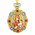 M-8-61 Virgin Mary Eternal Bloom Jeweled Faberge Style Icon Pendant With Chain to Hang Gift Boxed