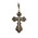AD-18 Sterling Silver 935 Cross Crucifix NEW w Sign "Save Us" on the back in Russian NEW! Stamped 935 Sterling Silver 1 1/2"