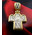EC-64 925 Sterling Silver Gold Plate Russian Cross Christ Jesus & the Mother of God Enthroned John the Baptist Archangels Michael & Gabriel Cross Medal Icon Pendant