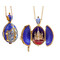 8731-B Open Up Faberge Style Pendant Egg St Basil Cathedral Cross NEW
