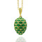 8723 Faberge Style Egg Pendant 1 1/4"x3/4"