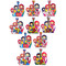 AKM-6 Pack of 10 Matreshka Magnets With Balalaika  NEW!!