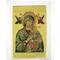 TGC93 Virgin Perpetual Help Tapestry Icon Greeting Card w/Envelope - Icon Can Be Framed